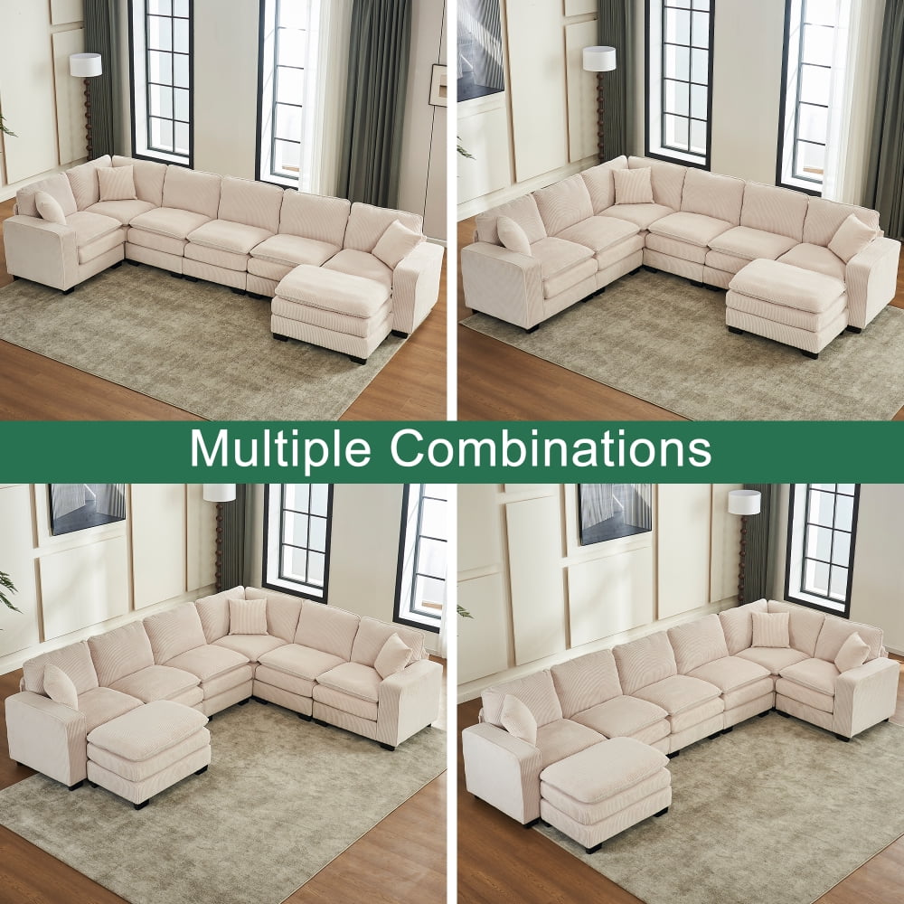 White + Corduroy + 7 Seat W2363S00039