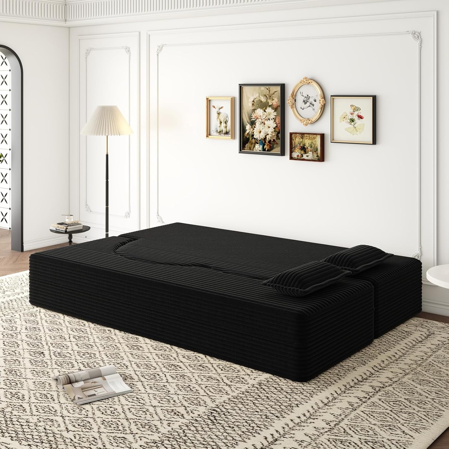 Black Plush Corduroy W1885P347089