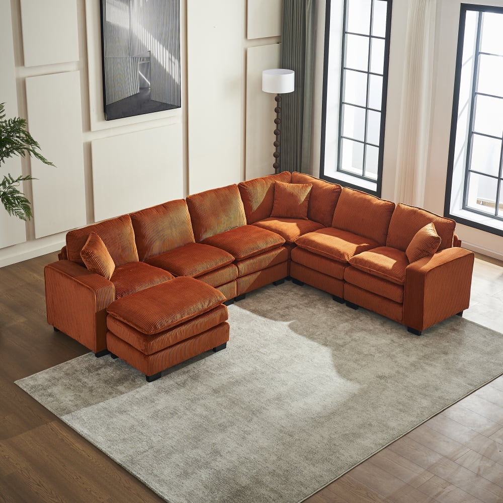 Orange + Corduroy + 7 Seat W2363S00043