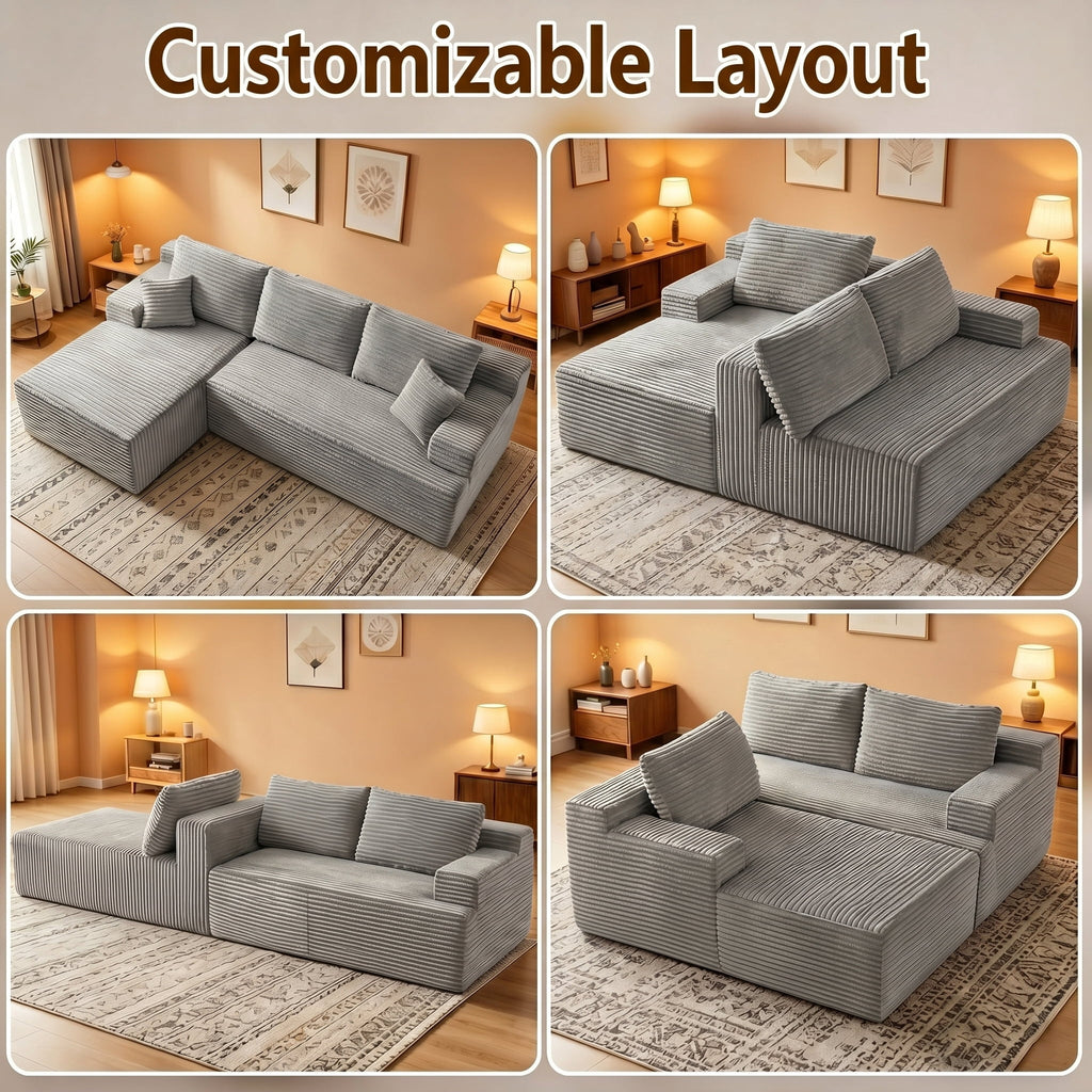 Grey Left Facing Chaise W5571P500147-