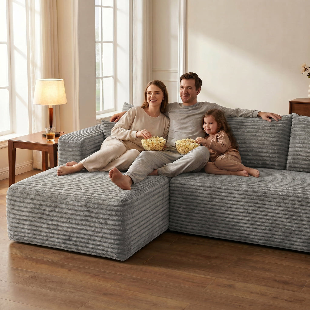 Grey Left Facing Chaise W5571P500147-