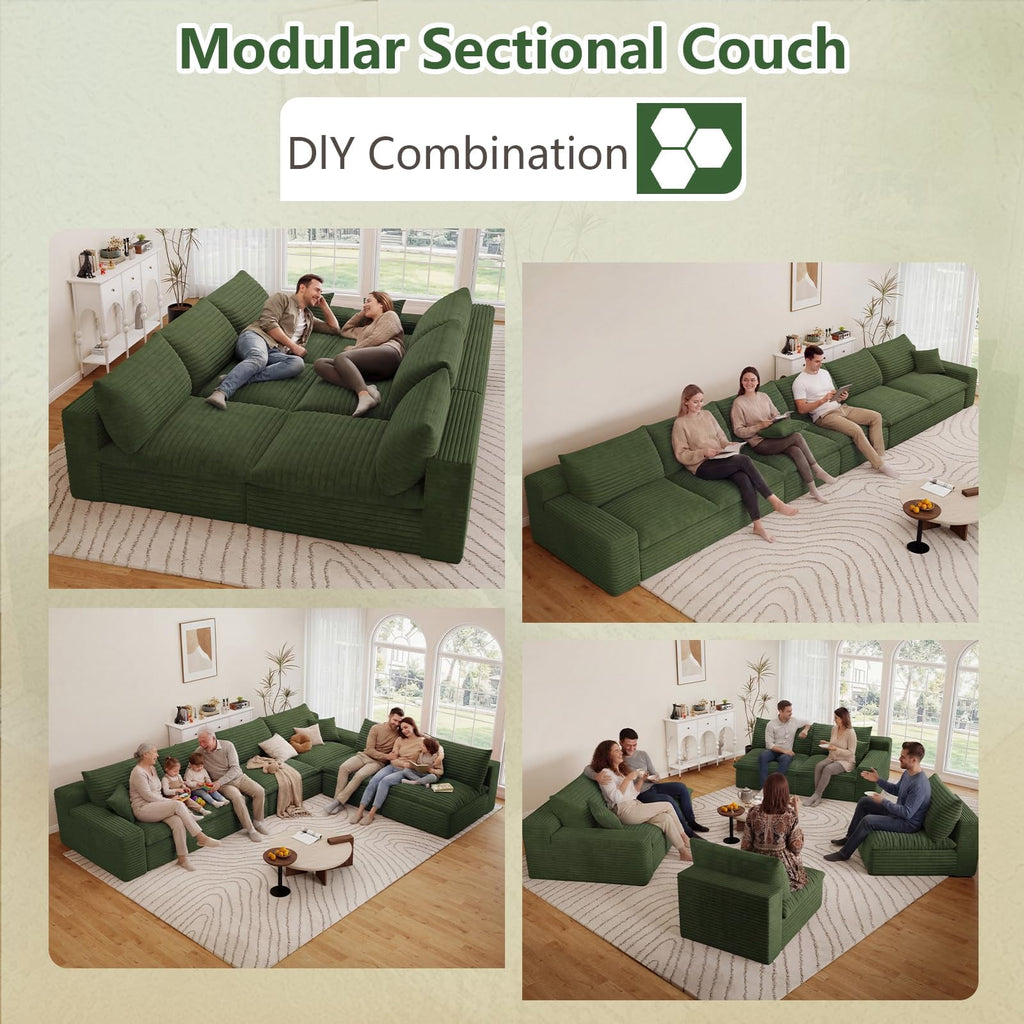 Green U-6 Seater W2824DIY149-Z