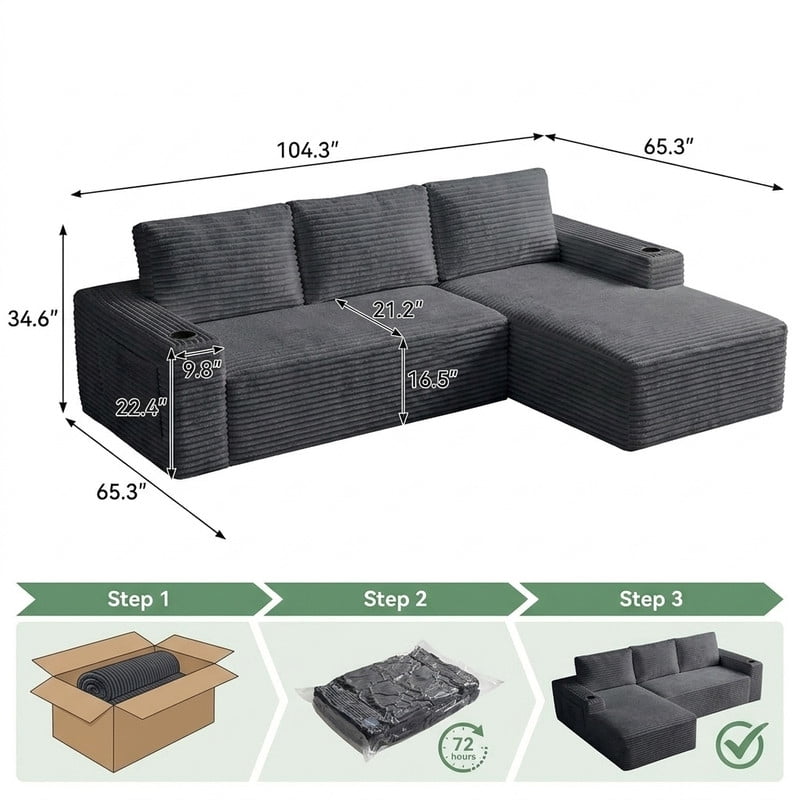 Dark Gray 105 Right W5515S00024