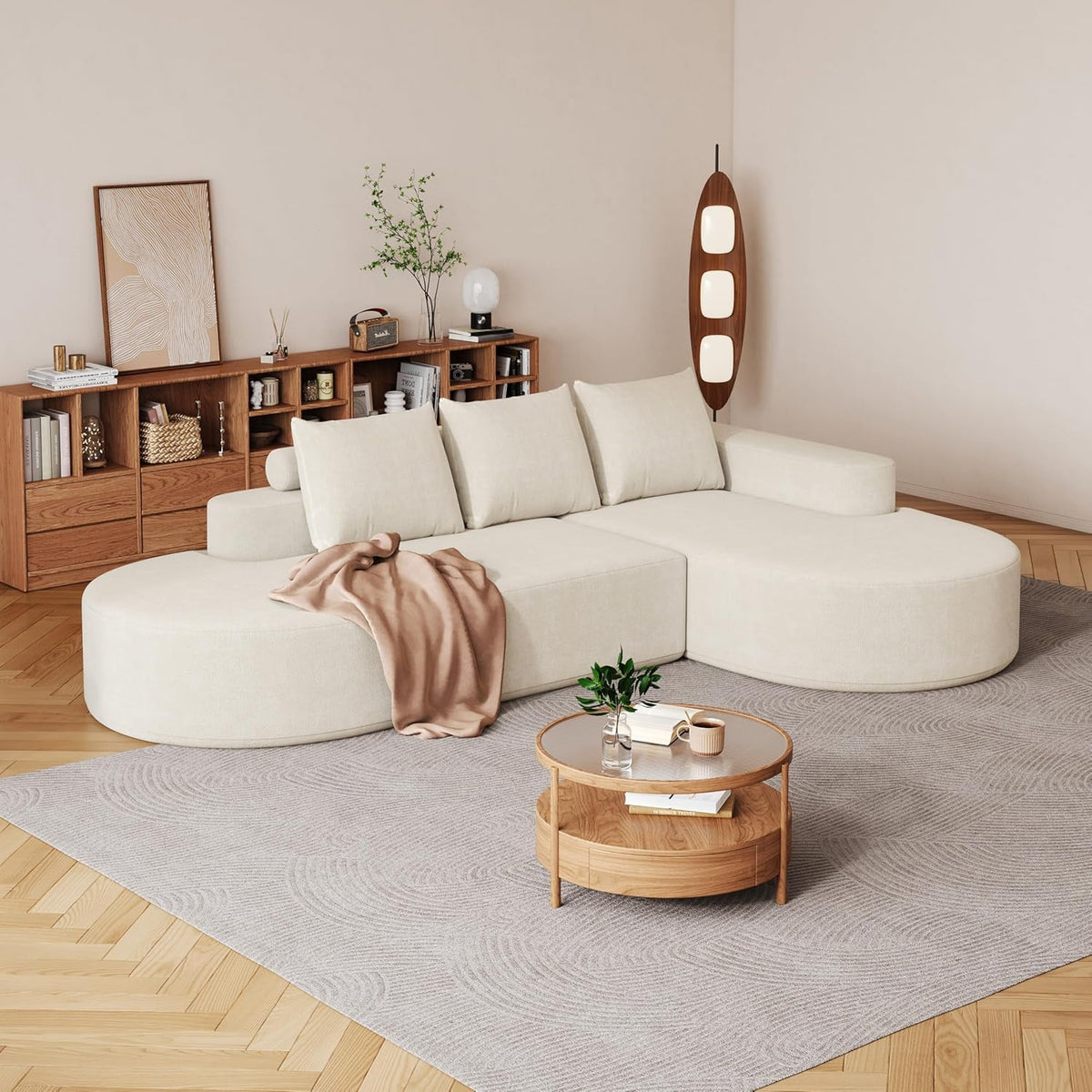 Beige Right Chaise W834S00451