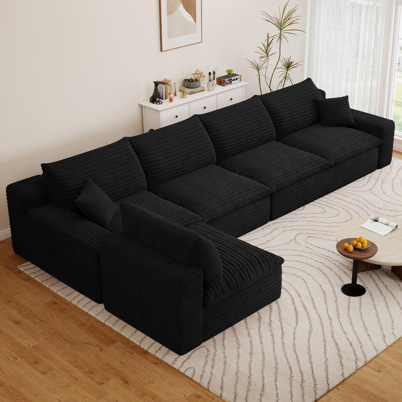 Blcak L-5 Seater W2824DIY133-ZZ