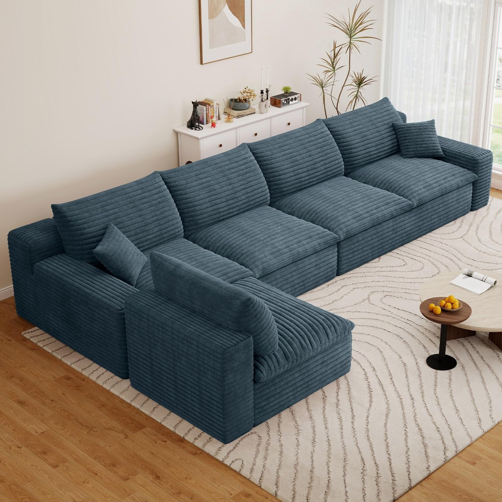 Blue L-5 Seater W2824DIY122-ZZ