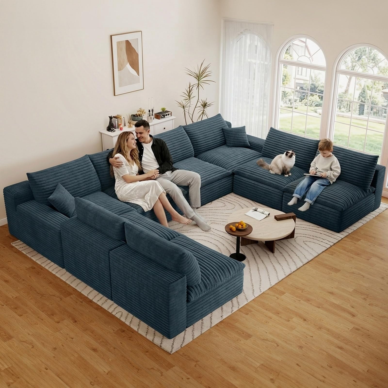 Blue U-8 Seater W2824DIY145-ZZ