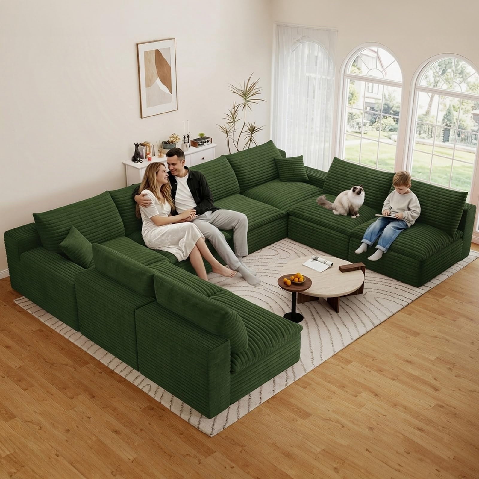Green U-8 Seater W2824DIY153-ZZ