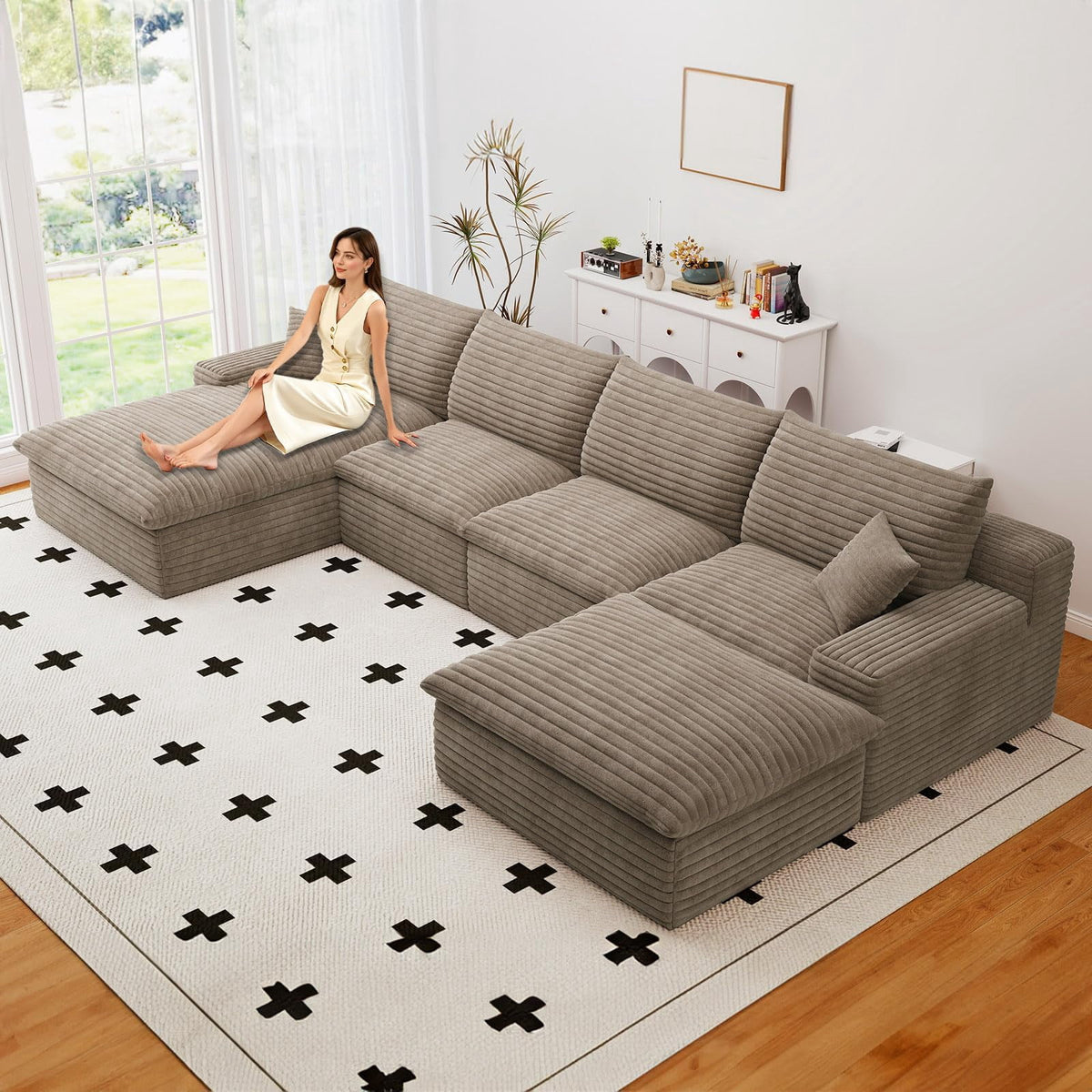 Camel U-4 Left+Ottoman W2824S00143-ZZ