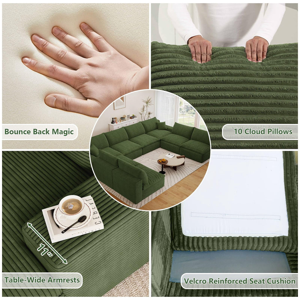 Green U-8 Seater W2824DIY153-Z
