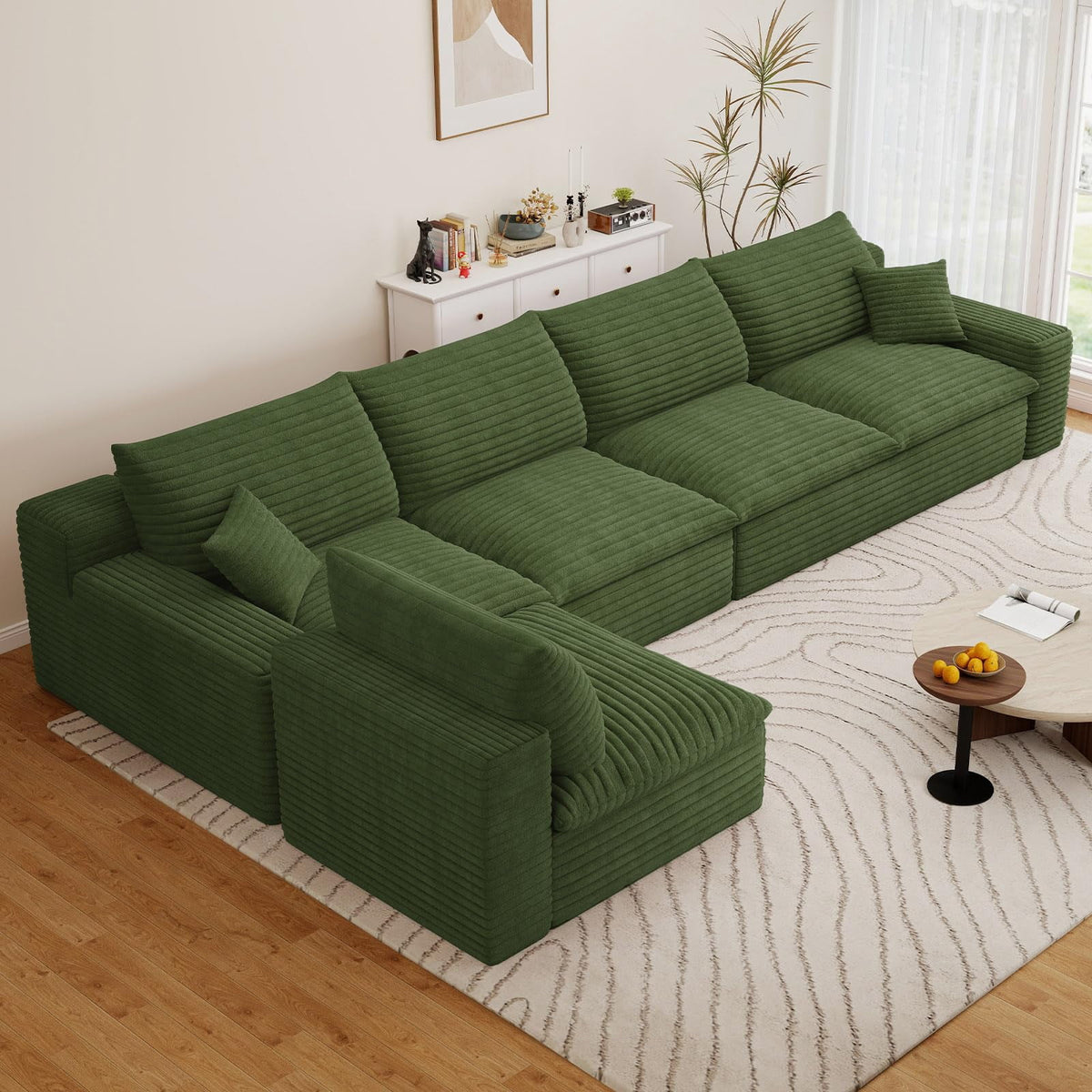 Green L-5 Seater W2824DIY121-Z