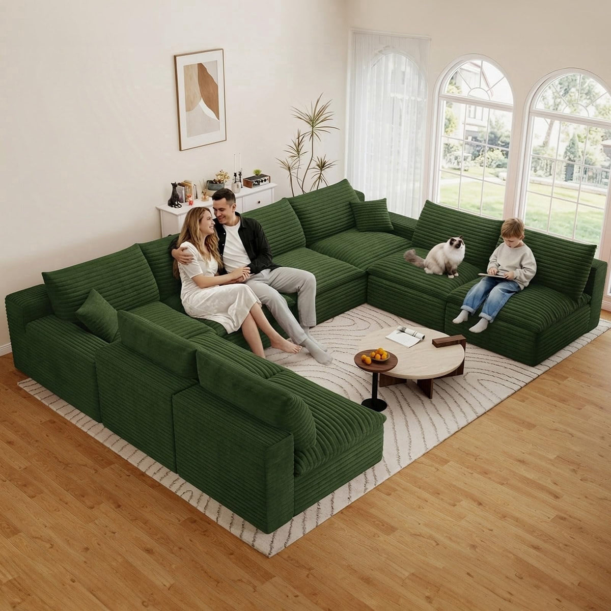 Green U-8 Seater W2824DIY153-Z