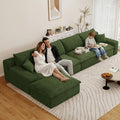 Green L-4 Seater+Ottoman W2824DIY147-Z