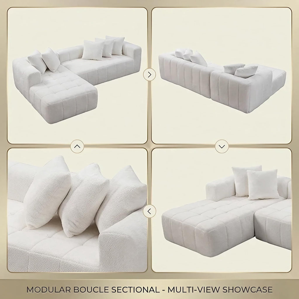 White Left Chaise W5515S00012