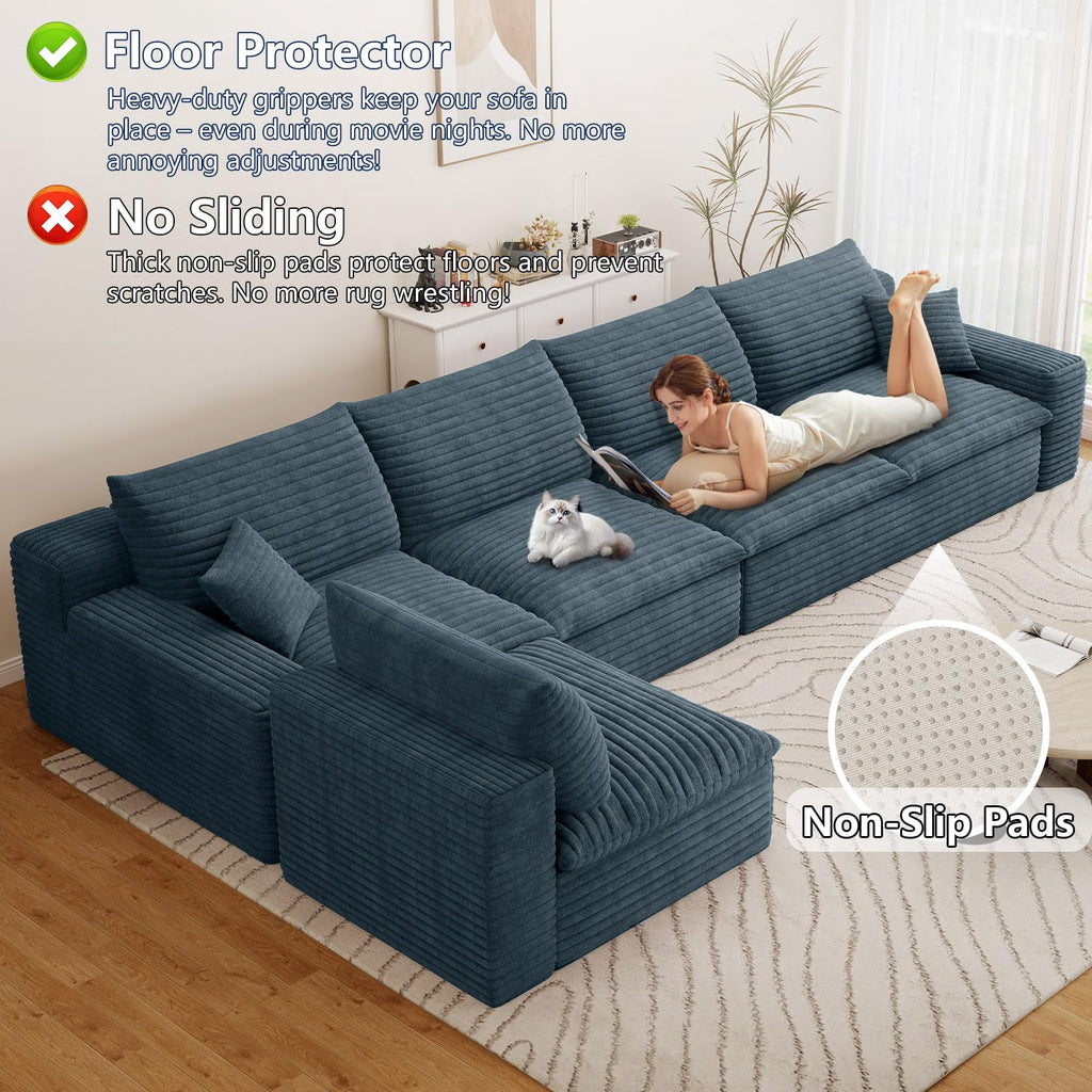 Blue L-5 Seater W2824DIY122-ZZ