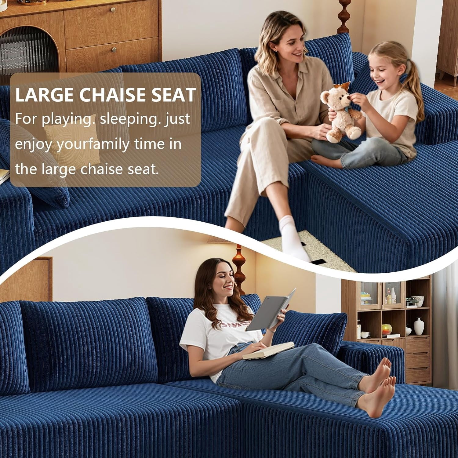 Blue Right-facing chaise W3315P374750-L-right-blue