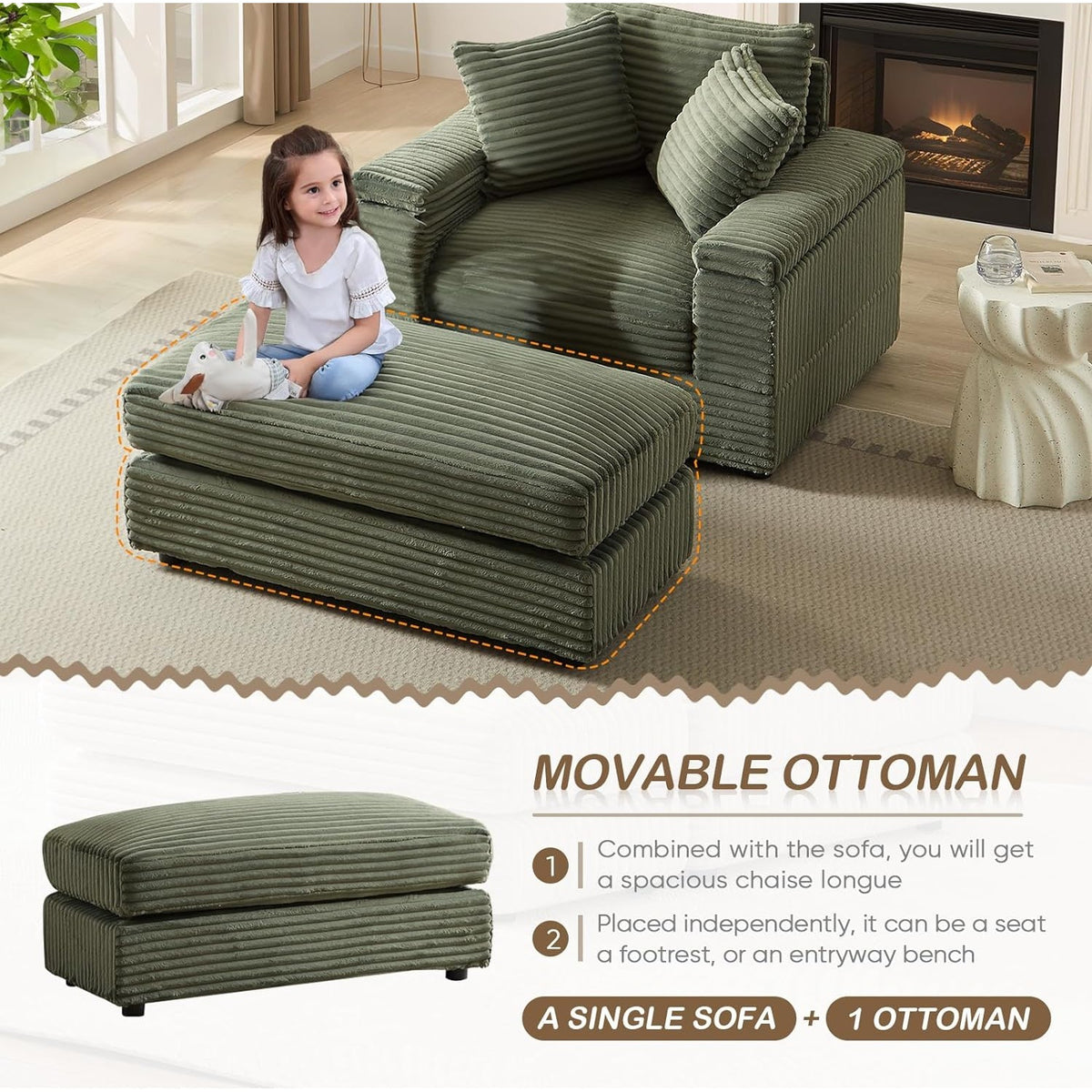 Green SU-W834-SCC-Green-43 Inch