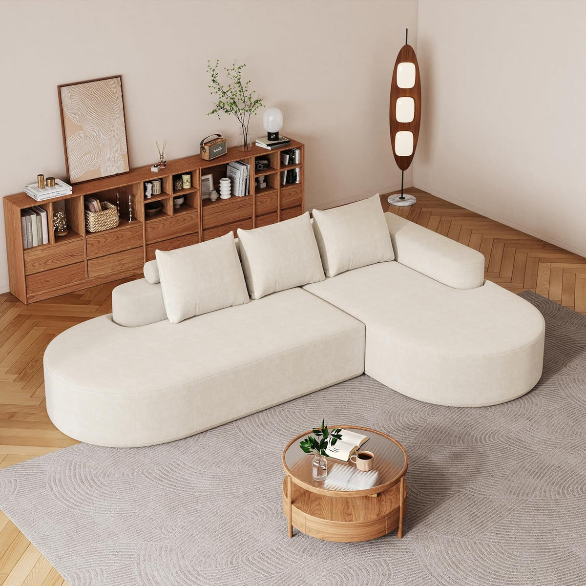 Beige Right Chaise W834S00451
