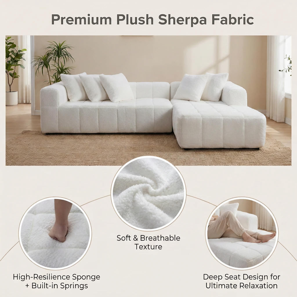 White Right Chaise W5515S00014