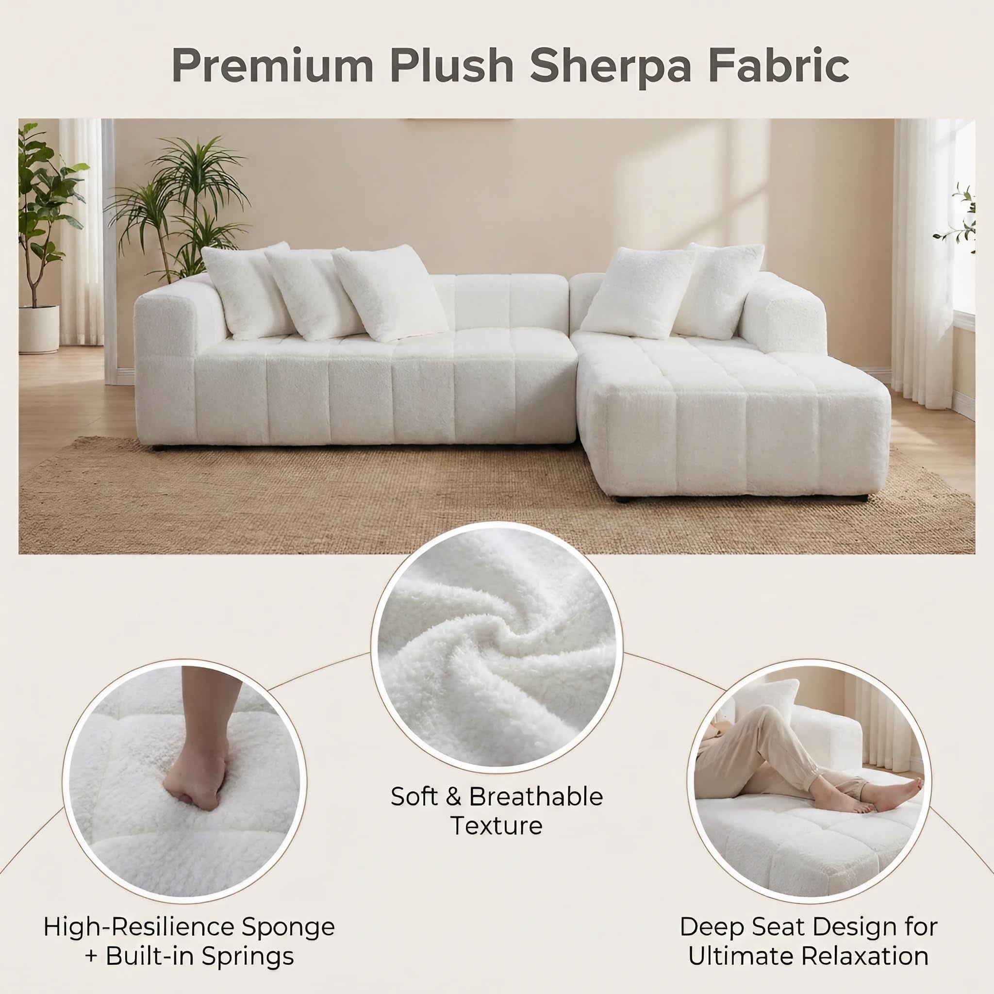 White Right Chaise W5515S00014