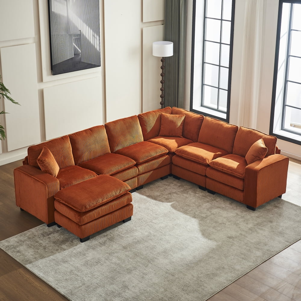 Orange + Corduroy + 7 Seat W2363S00043