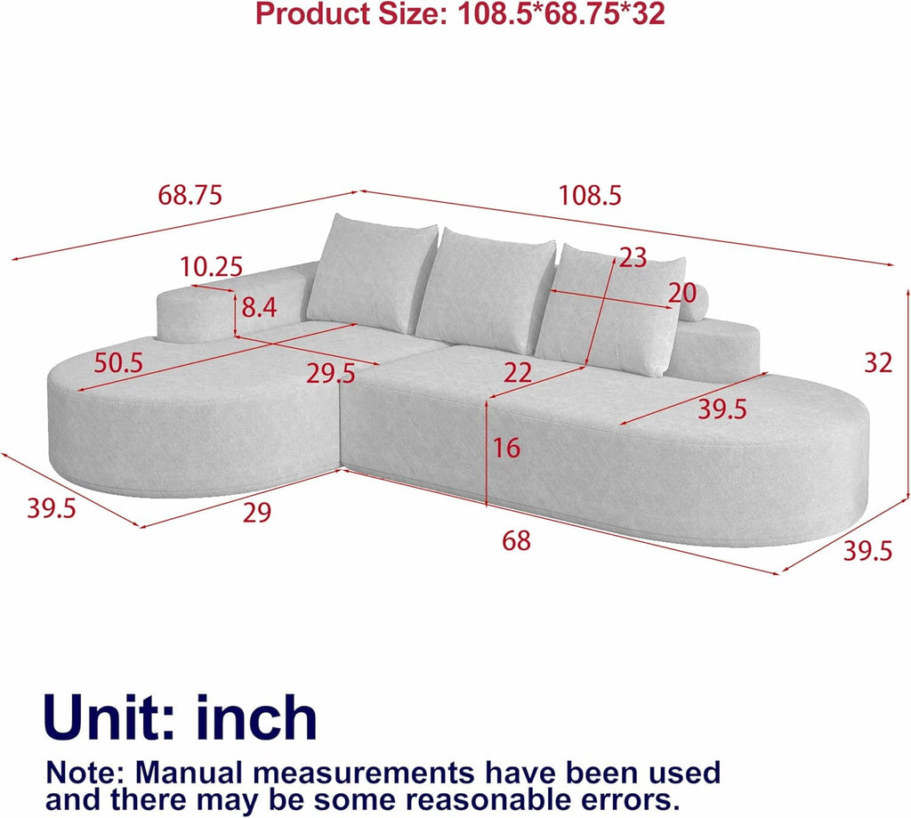 Beige Left Chaise W834S00454