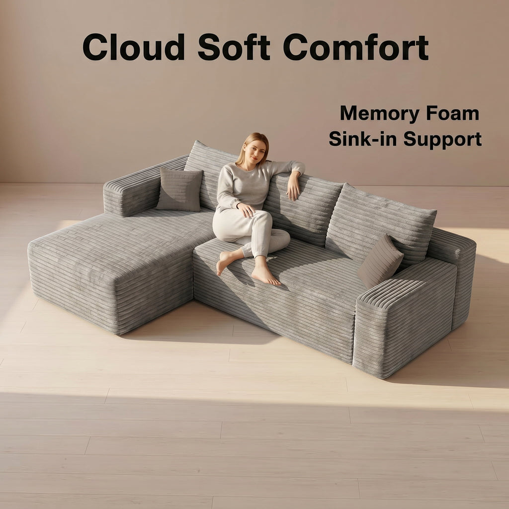 Grey Left Facing Chaise W5571P500147-
