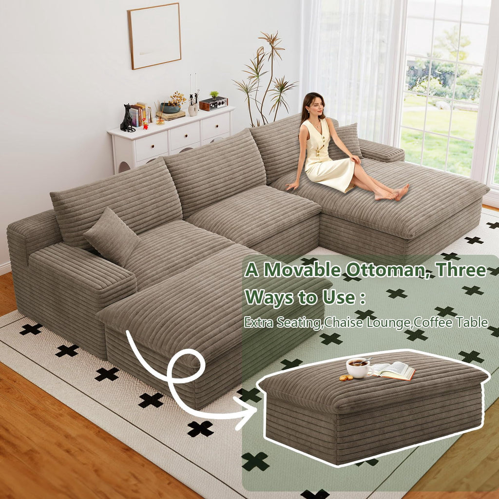 Camel U-3 Right+Ottoman W2824S00140-ZZ