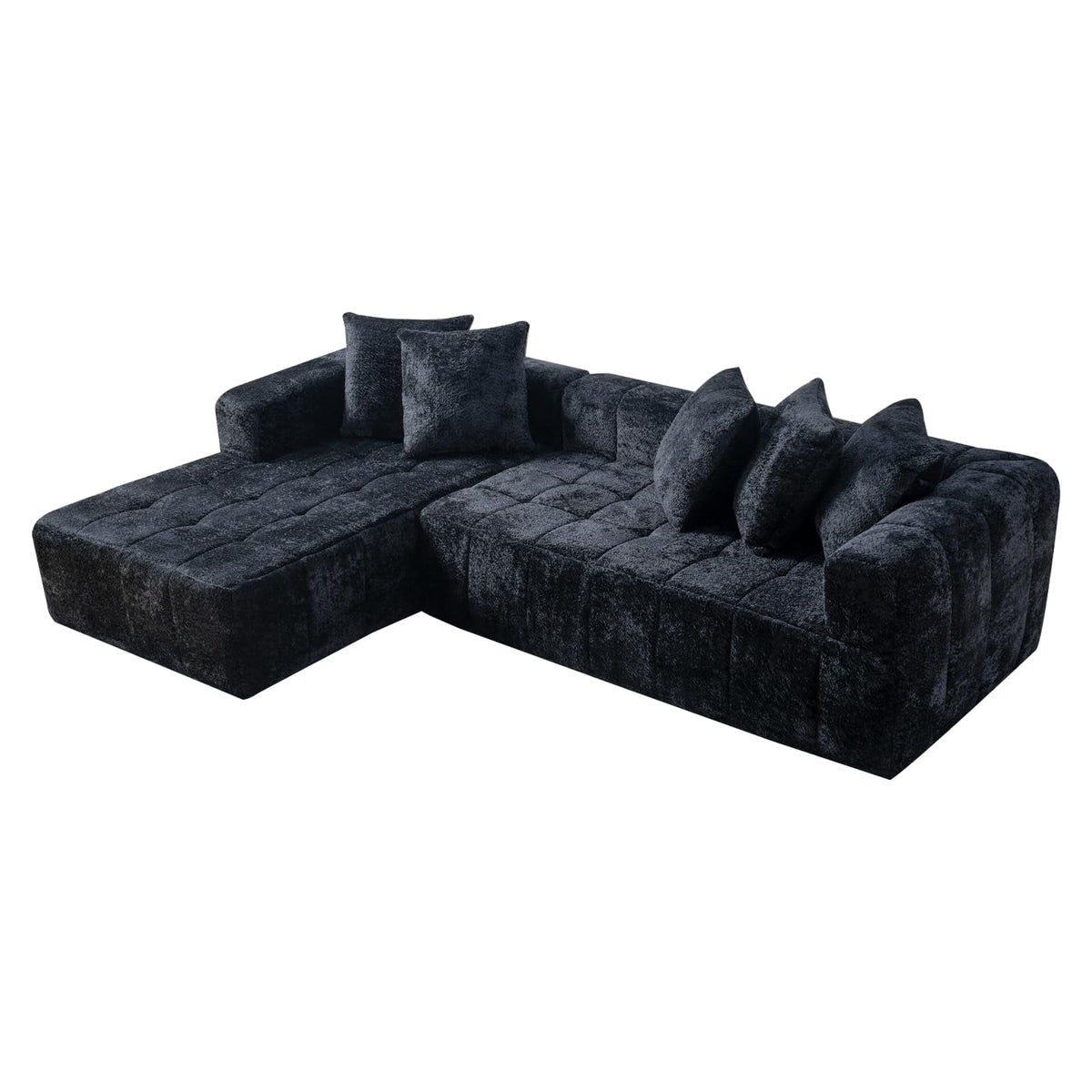 Black Left Chaise W5515S00016