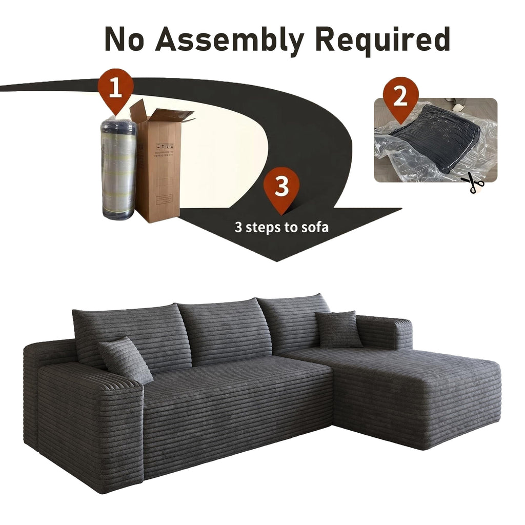Darkgrey Right Facing Chaise W5571P500142-