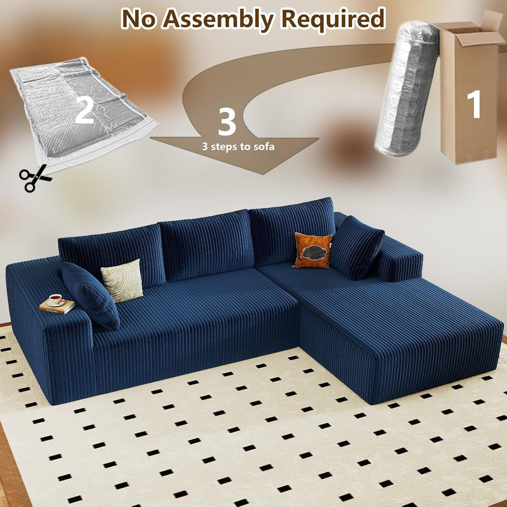 Blue Right-facing chaise W3315P374750-L-right-blue