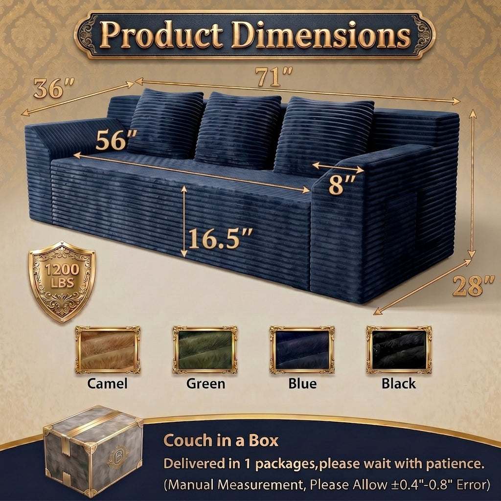 Blue Diagonal Armrest W5571P440916-ZZ//