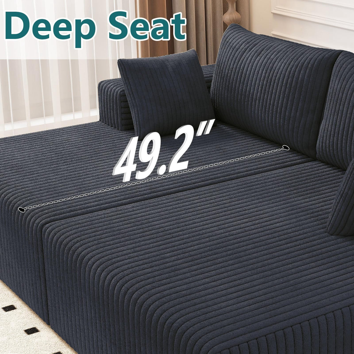 Dark Gray Modern, Minimalist, Cozy, Modular Living, Contemporary W5571P450565-dark gary