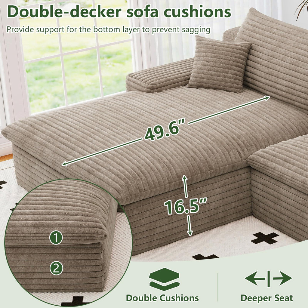 Camel U-4 Left+Ottoman W2824S00143-ZZ