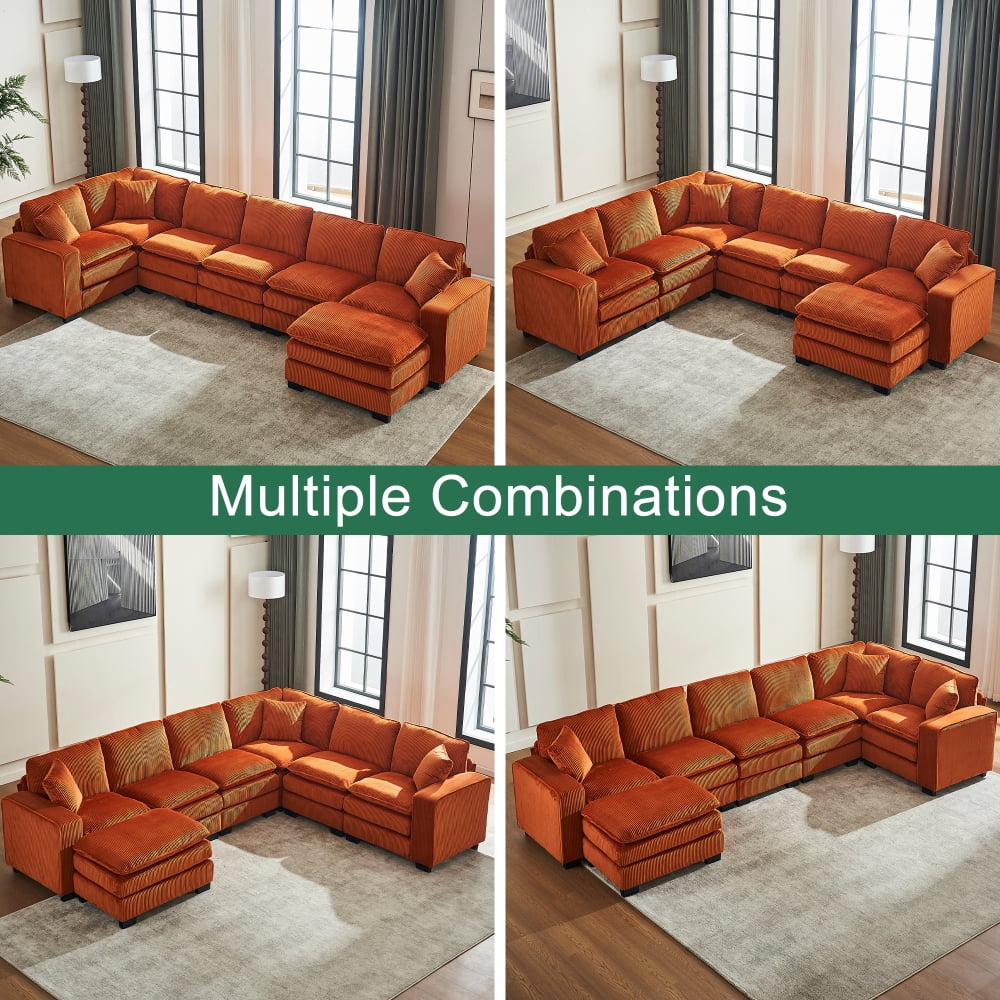 Orange + Corduroy + 7 Seat W2363S00043