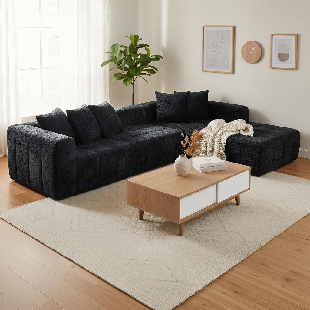 Black Right Chaise W5515S00017