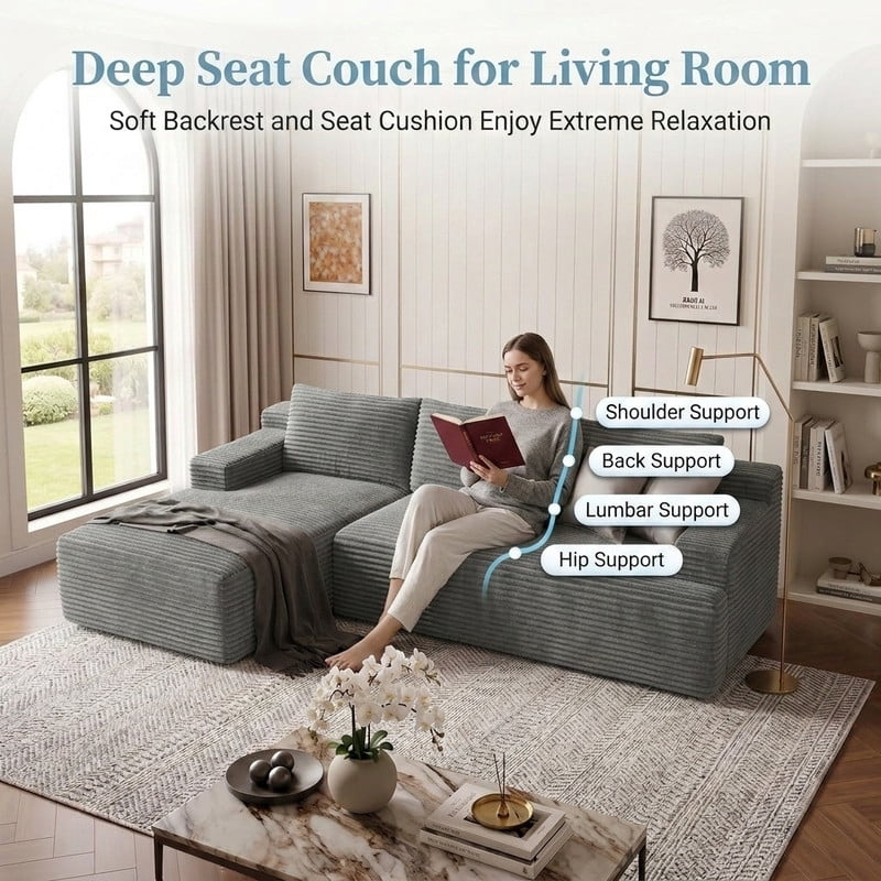 Light Gray Left Facing Chaise W5571P500147gen
