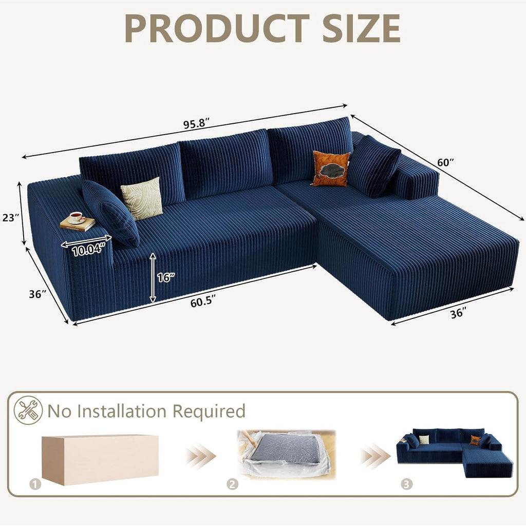 Blue Right-facing chaise W3315P374750-L-right-blue