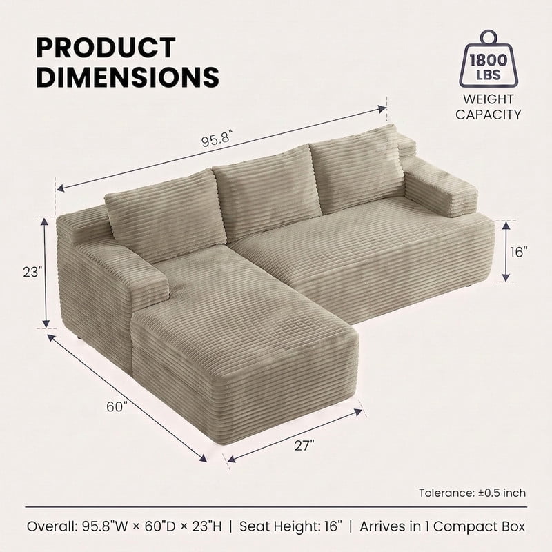 Camel Left Facing Chaise W5571P500145gen