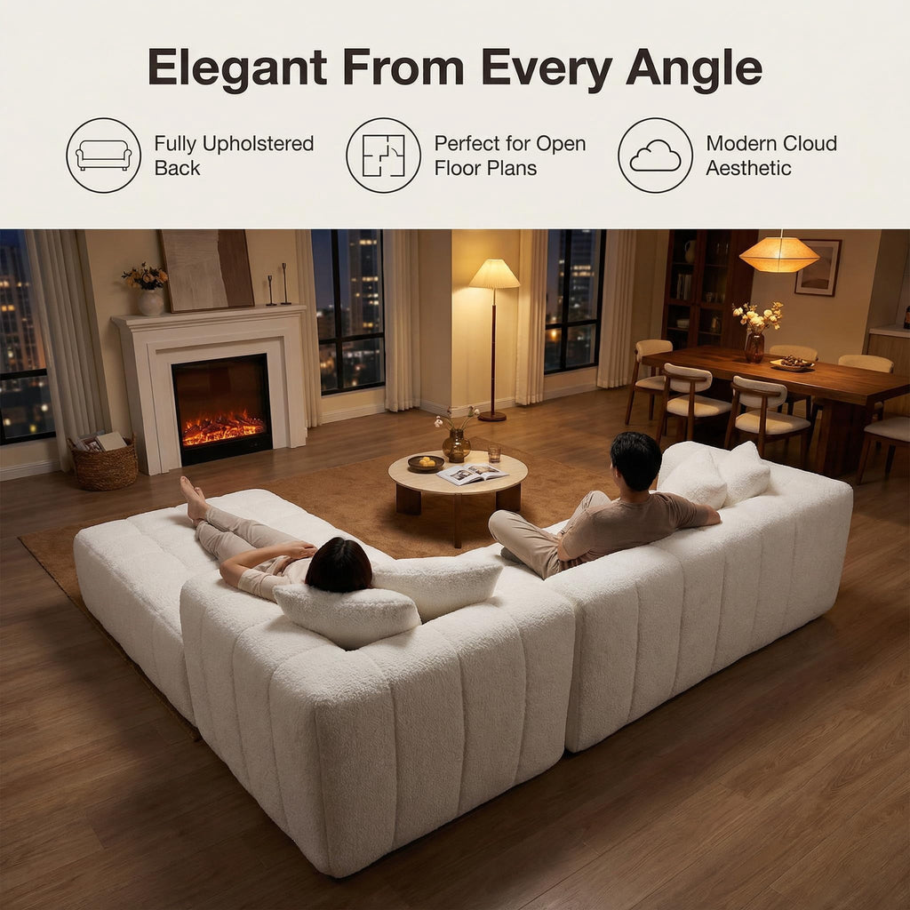 White Right Chaise W5515S00014