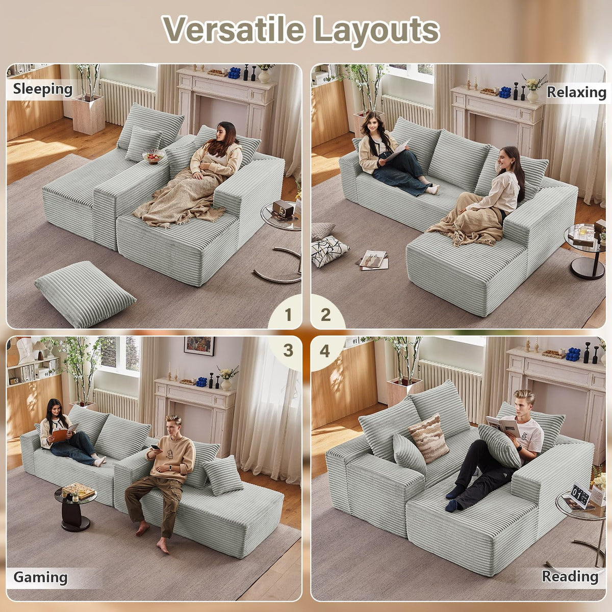 Gray 107" Right Facing Chaise W2824S00038//////