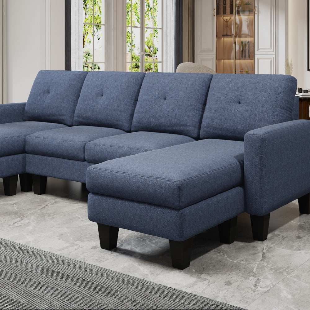 Blue + Linen + Foam + 4 Seat W1669S00004