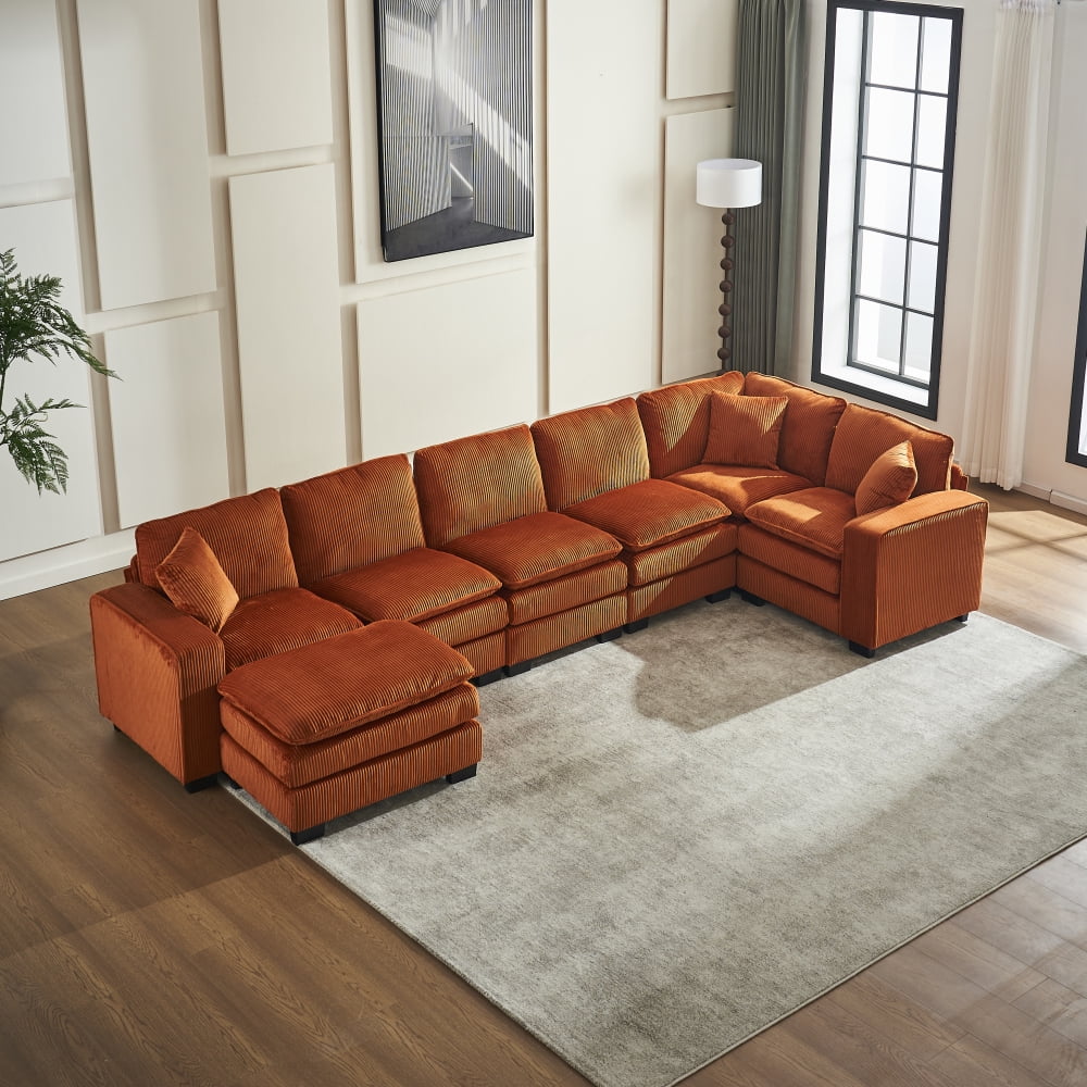 Orange + Corduroy + 7 Seat W2363S00043