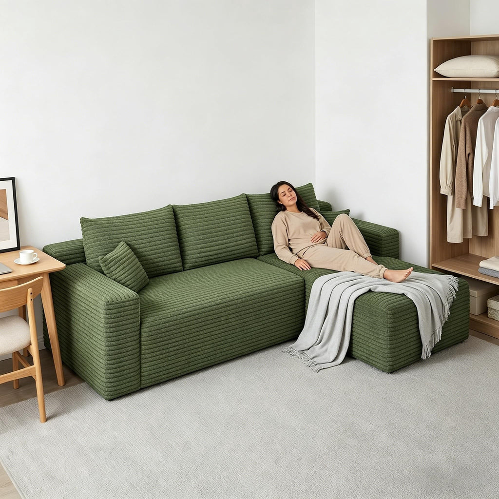Green Right Facing Chaise W5571P500140-