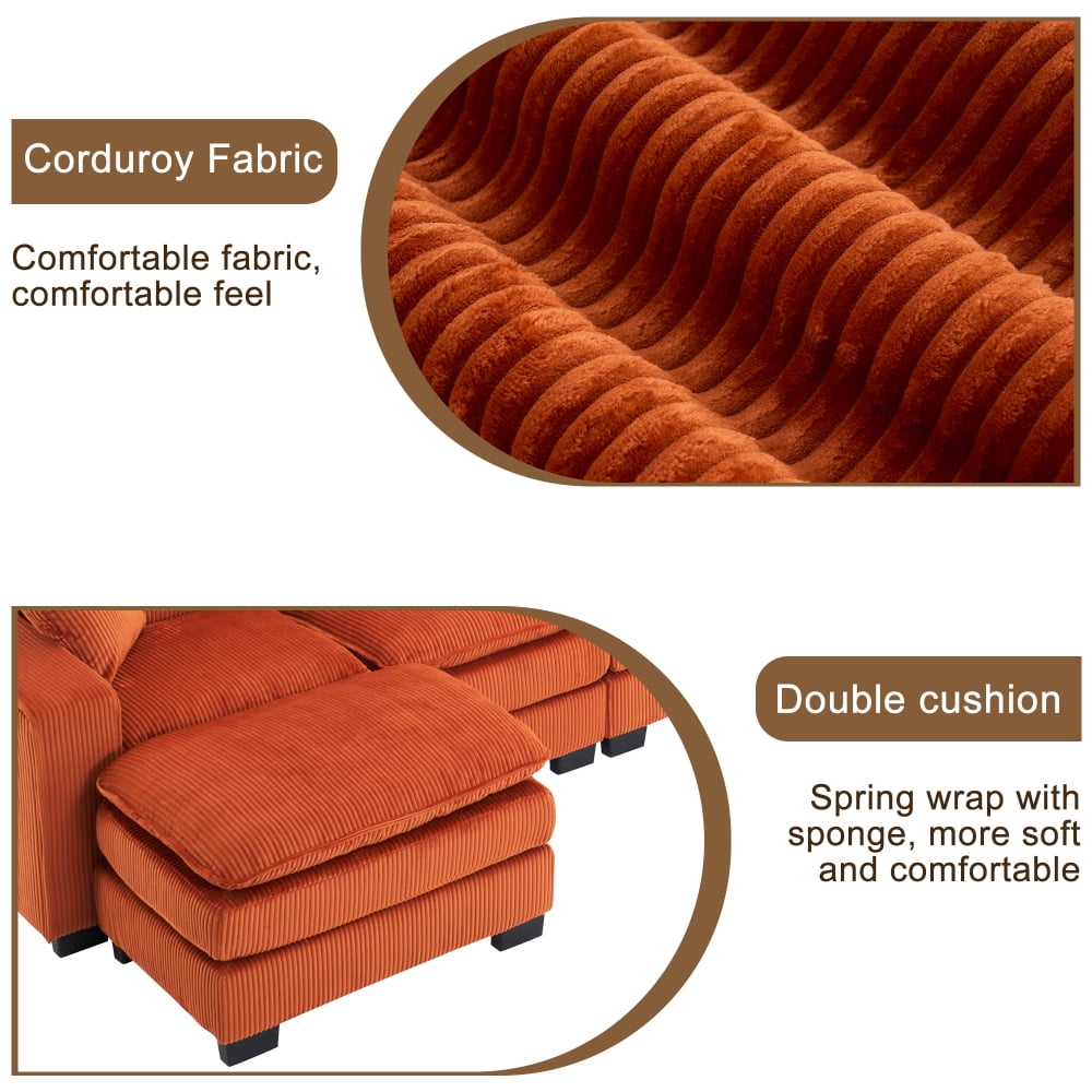 Orange + Corduroy + 7 Seat W2363S00043