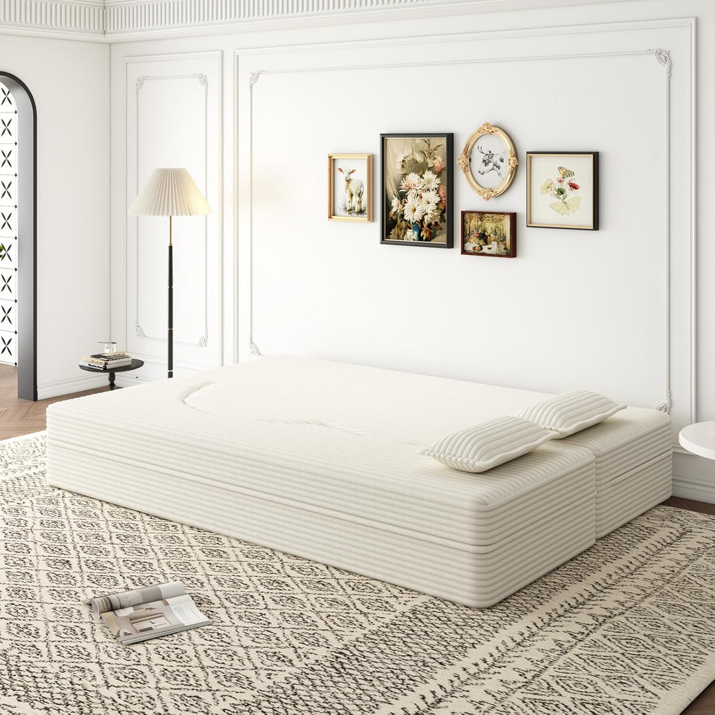 Beige Plush Corduroy W1885P347080