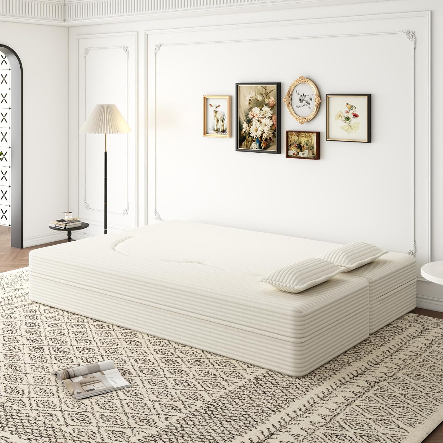 Beige Plush Corduroy W1885P347080