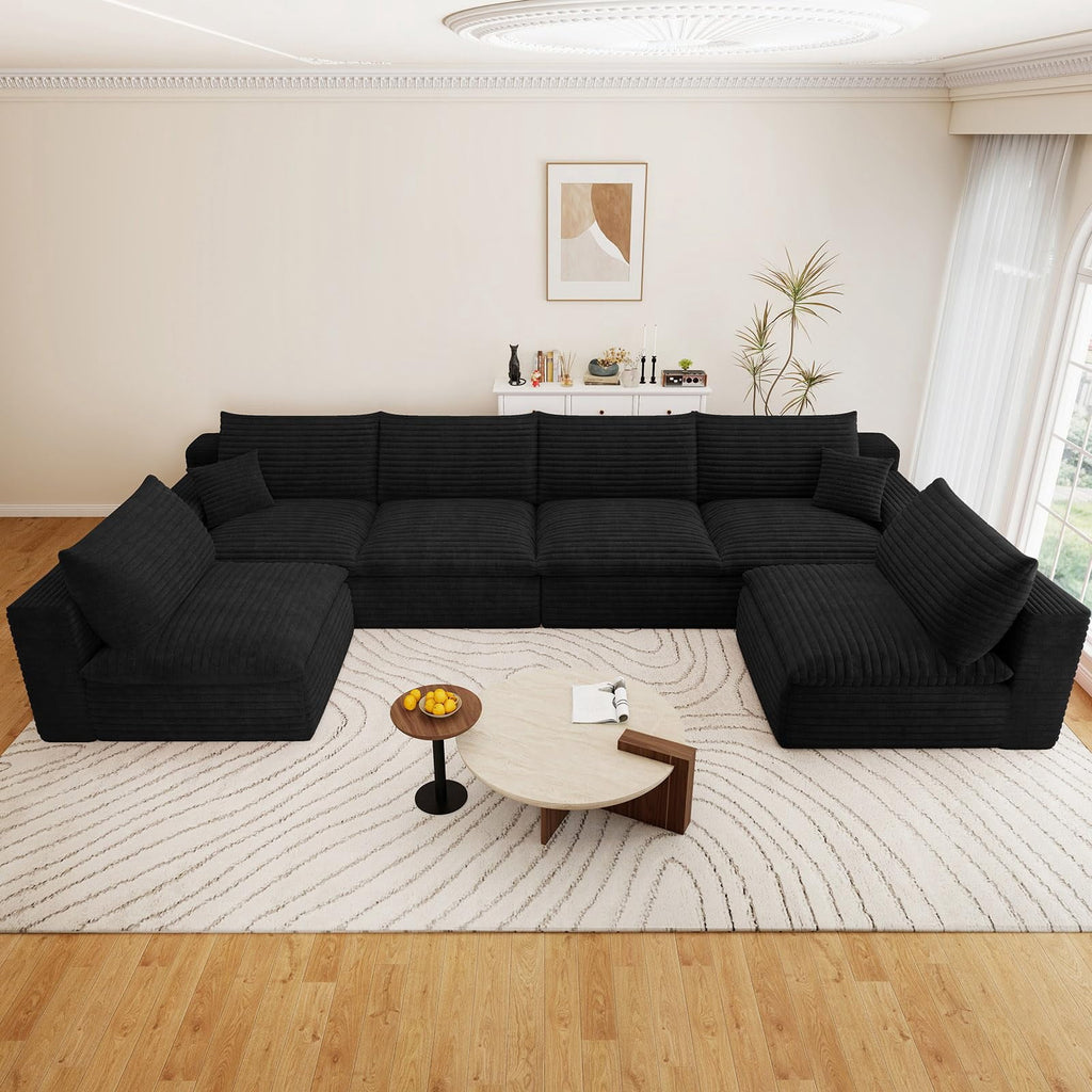 Black U-6 Seater W2824DIY113-Z