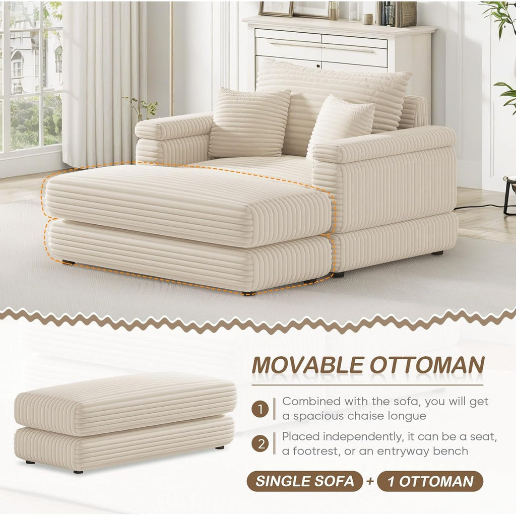 Beige SU-W834-SCC-Beige-43 Inch