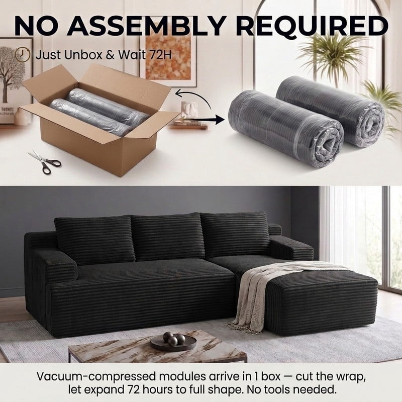 Black Right Facing Chaise W5571P500136gen